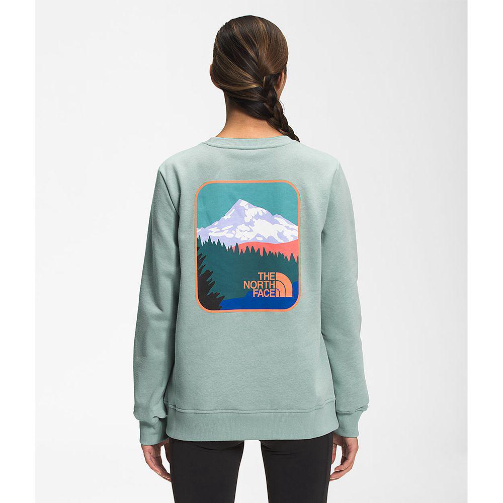 The North Face Parks Crew Γυναικεια Φούτερ - Πρασινο (VFSP34172)